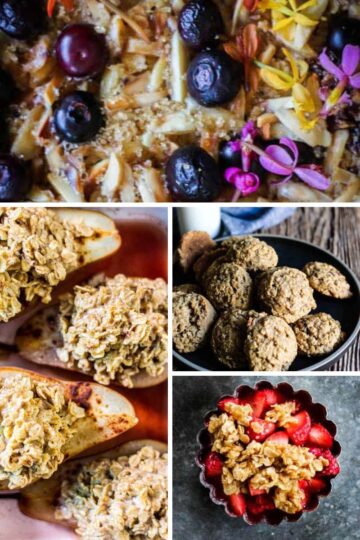 The Best Baking Recipes with Oatmeal collage.
