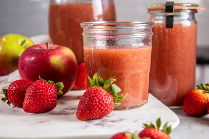 My Incredibly Easy And Tasty Strawberry Applesauce Recipe This Mess 