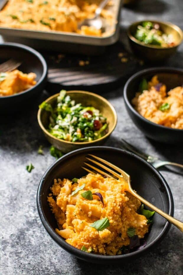 mac and cheese in a bowl