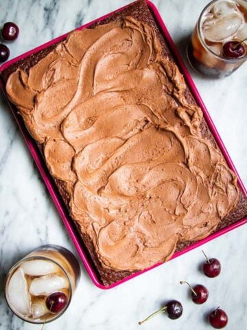 Zoom out Cherry Dr Pepper cake.